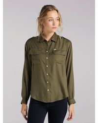Lee Jeans Womens Eu Utility Shirt - Green