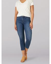 Lee Jeans Ultra Lux High Rise Crop Jeans - Blue