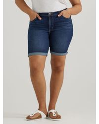 Lee Jeans - Womens Legendary Denim Bermuda Shorts - Lyst