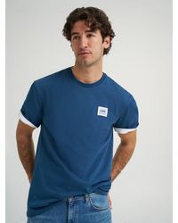 Lee Jeans - Mens Relaxed Fit Patch Logo T-shirt - Lyst