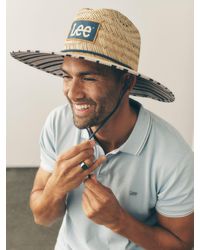 Lee Jeans - Mens Straw Stripe Lifeguard Hat - Lyst