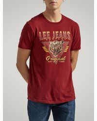Lee Jeans - Mens Kettleman Tiger Graphic T-shirt - Lyst