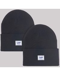 Lee Jeans - Workwear Logo Patch Beanie Set - Lyst