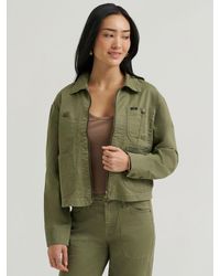 Lee Jeans - Womens Legendary Cropped Chore Jacket - Lyst