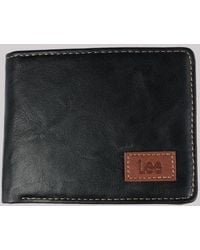 Lee Jeans - Mens Embossed Logo Patch Tumbled Bifold Wallet - Lyst