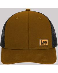 Lee Jeans - Rubber Logo Patch Mesh Hat - Lyst