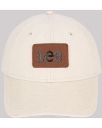 Lee Jeans - Faux Leather Patch Logo Hat - Lyst