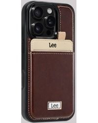 Lee Jeans - Solid With Back Patch Iphone Case Brown - Lyst