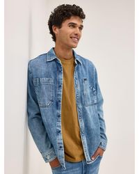 Lee Jeans - Mens Engineer Button Down Overshirt - Lyst