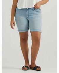 Lee Jeans - Womens Legendary Denim Bermuda Shorts - Lyst