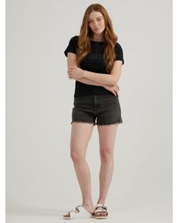 Lee Jeans - Womens Loose Cut Off Rider Shorty Shorts - Lyst