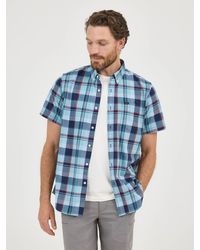 Lee Jeans - Mens One Pocket Plaid Button Down Shirt - Lyst