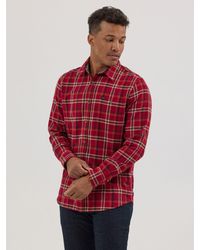 Lee Jeans - Mens Flannel One-pocket Plaid Shirt - Lyst
