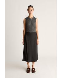 Lee Mathews - Myles Wool Pleat Skirt - Lyst