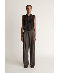 Lee Mathews - Myles Wool Tailored Pant - Lyst