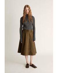 Lee Mathews - Harper Drill Flare Skirt - Lyst