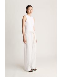 Lee Mathews - Lm Poplin Wide Leg Pant - Lyst