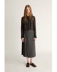 Lee Mathews - Myles Wool Pleat Skirt - Lyst