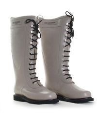 Ilse Jacobsen Knee High Rubber Boots - Gray