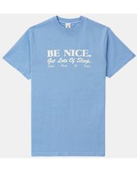 Sporty & Rich Juniper Be Nice T-shirt - Blue