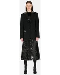 Yang Li Oversized Contrast Blazer - Black