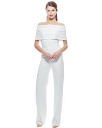 lela rose white jumpsuit