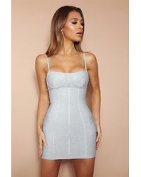 LemonLunar - The Tullia Sparkle Bandage Mini Dress - Lyst