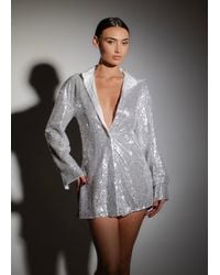LemonLunar - The Niya Sequin Blazer - Lyst