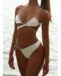 LemonLunar - The Eva Diamante High Rise Bandage Bikini - Lyst