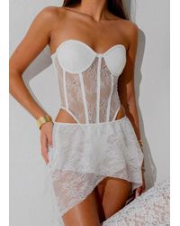LemonLunar - The Lace Mini Skirt - Lyst