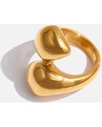 LemonLunar - 18K Plated Chunky Wrap Ring Certí X Lemonlunar - Lyst