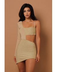 LemonLunar - The Glitter Bandage Mini Dress - Lyst