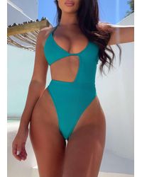 LemonLunar - The Bandage Swimsuit Diamante Details - Lyst