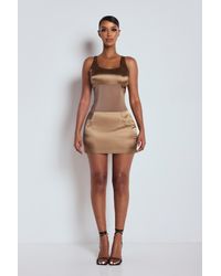 LemonLunar - The Kera Satin Mini Dress - Lyst