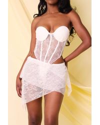 LemonLunar - The Lace Mini Skirt - Lyst