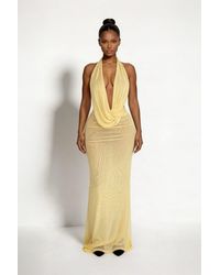 LemonLunar - The Virelle Plunge Maxi Dress - Lyst