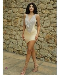 LemonLunar - The Zarita Diamanté Bandage Dress - Lyst