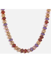 LemonLunar - 18K Plated Tennis Necklace Certí X Lemonlunar - Lyst