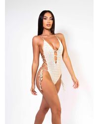 LemonLunar - The Crochet Tie Swimsuit - Lyst