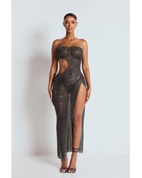 LemonLunar - The Aurea Mesh Diamante Dress - Lyst