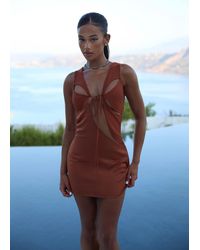 LemonLunar - The Satin Cut Out Dress - Lyst
