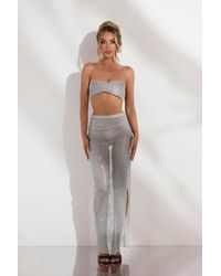 LemonLunar - The Kendal Mesh Diamante Maxi Skirt - Lyst