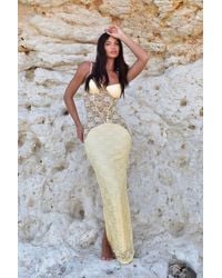 LemonLunar - The Lina Lace Maxi Dress - Lyst