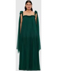 LEO LIN - Camilla Draped Floor Length Dress - Lyst