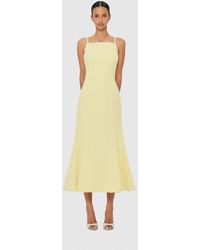 LEO LIN - Regina Tweed Midi Dress - Lyst