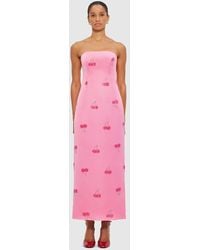 LEO LIN - Rayna Embellished Bustier Maxi Dress - Lyst