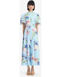 LEO LIN - Bianca Short Sleeve Midi Dress - Lyst