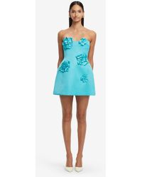 LEO LIN - Rosario Petal Bustier Mini Dress - Lyst