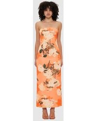 LEO LIN - Rayna Printed Bustier Maxi Dress - Lyst