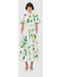 LEO LIN - Bianca Short Sleeve Midi Dress - Lyst